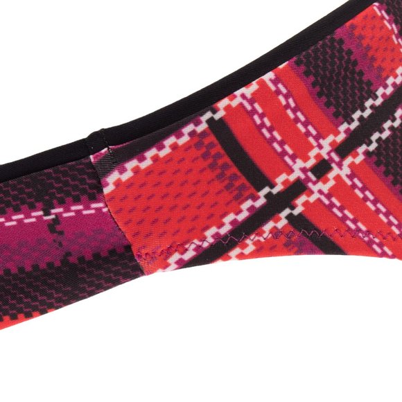 NWT La Perla Red Plaid Tartan Bikini Bottom US size XXS - Picture 4 of 7